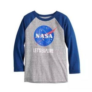 Jumping Beans "NASA" Raglan Graphic Tee 3 months